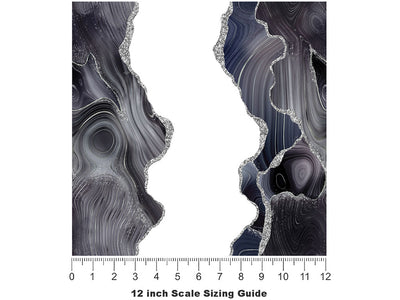 Rhyolite  Gemstone Vinyl Film Pattern Size 12 inch Scale~Rwraps Rhyolite  Gemstone Sizing Chart~2