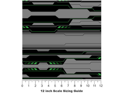 Rich Pine  Technology Vinyl Film Pattern Size 12 inch Scale~Rwraps Rich Pine  Technology Sizing Chart~3