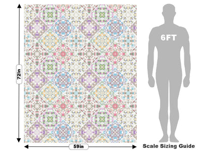 Rich Rainbow Tile Vehicle Wrap Scale~Rwraps Series 914 Rich Rainbow Tile Measurements~2