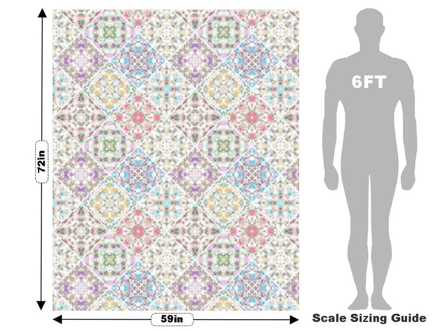 Rich Rainbow Tile Vehicle Wrap Scale~Rwraps Series 914 Rich Rainbow Tile Measurements~2