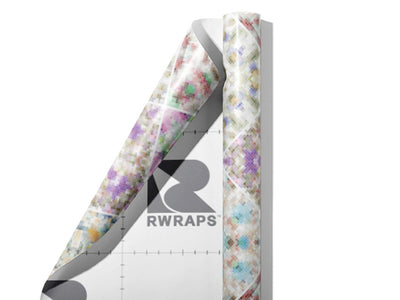 Rich Rainbow Tile Wrap Film Sheets~Rwraps Series 914 Rich Rainbow Tile Scrolled Sheet~4