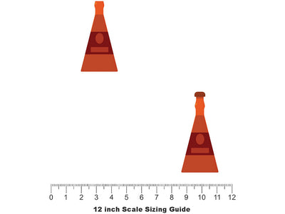 Rich Scotch Alcohol Vinyl Film Pattern Size 12 inch Scale~Rwraps Rich Scotch Alcohol Sizing Chart~2