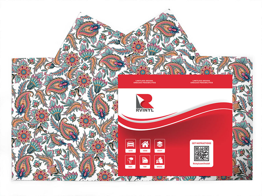 rich sensibilities paisley Craft Vinyl Sheet Pack