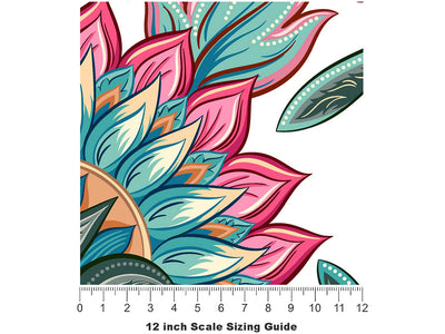 Rich Sensibilities Paisley Vinyl Film Pattern Size 12 inch Scale~Rwraps Rich Sensibilities Paisley Sizing Chart~2