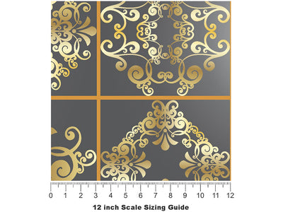 Rich Tile Vinyl Film Pattern Size 12 inch Scale~Rwraps Rich Tile Sizing Chart~3