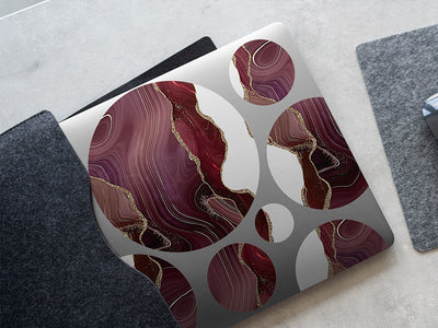 rich wine gemstone films DIY Laptop Stickers