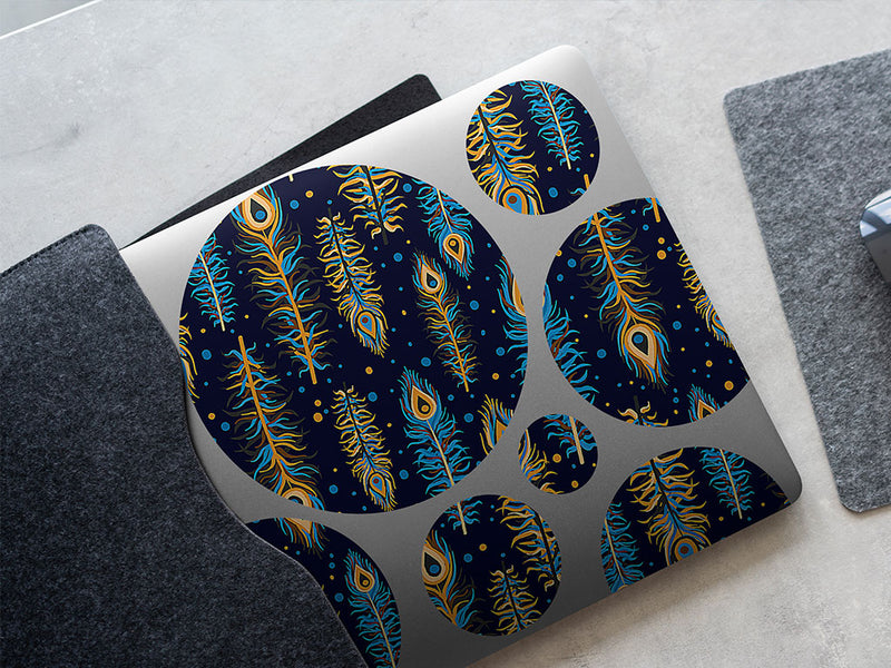richly worn bird DIY Laptop Stickers