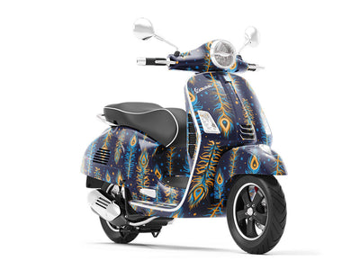 Richly Worn Birds Vespa Scooter Wrap Film