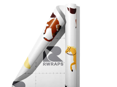 Ride Em Cowboy Wrap Film Sheets~Rwraps Series 914 Ride Em Cowboy Scrolled Sheet~3