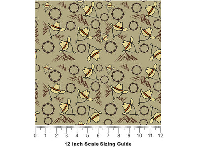 Ridge Top Cowboy Vinyl Film Pattern Size 12 inch Scale~Rwraps Ridge Top Cowboy Sizing Chart~2