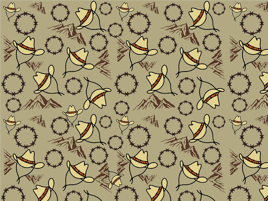 Ridge Top Cowboy Vinyl Wrap Pattern~Rwraps Series 914 Digitally Printed Vinyl Wrap~0