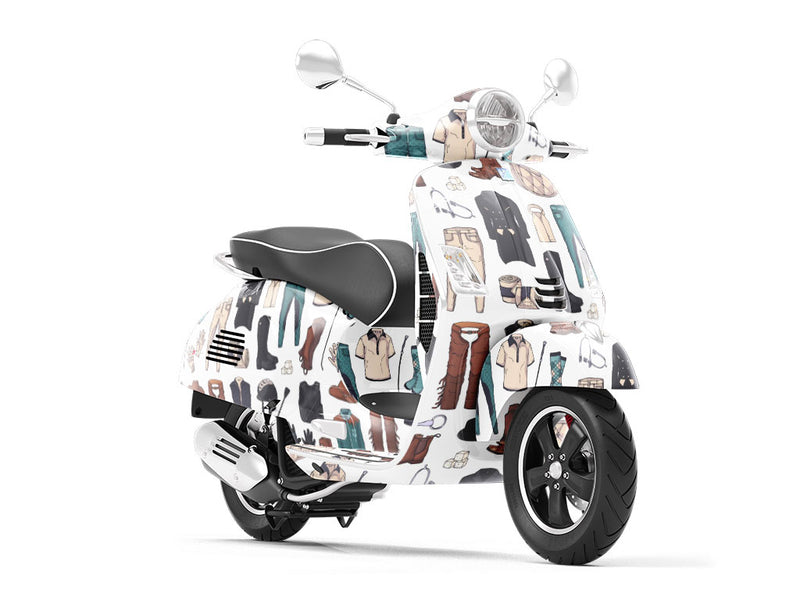 Riding Attire Sport Vespa Scooter Wrap Film