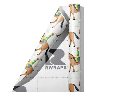 Riding Practice Sport Wrap Film Sheets~Rwraps Series 914 Riding Practice Sport Scrolled Sheet~3