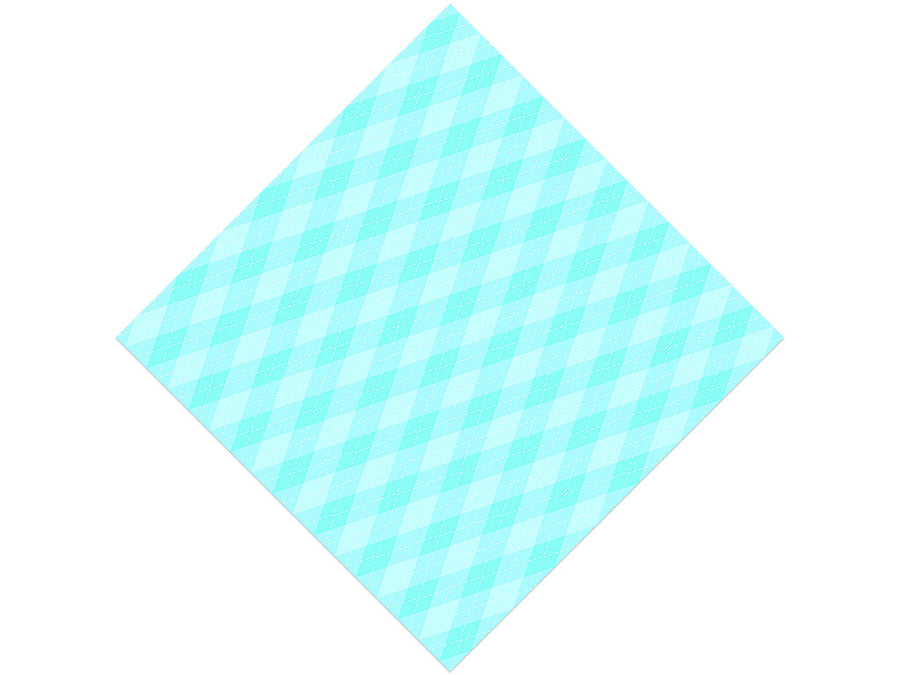 Rigid Aqua Argyle Vinyl Wrap Pattern