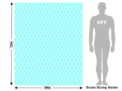 Rigid Aqua Argyle Vehicle Wrap Scale~Rwraps Series 914 Rigid Aqua Argyle Measurements~1