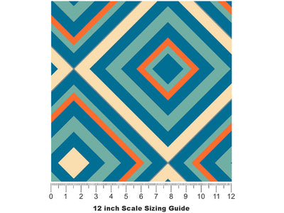 Ring My Bell Retro Vinyl Film Pattern Size 12 inch Scale~Rwraps Ring My Bell Retro Sizing Chart~2