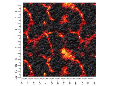 ring of fire lava 1ft x 1ft Craft Sheets