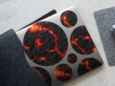 ring of fire lava DIY Laptop Stickers