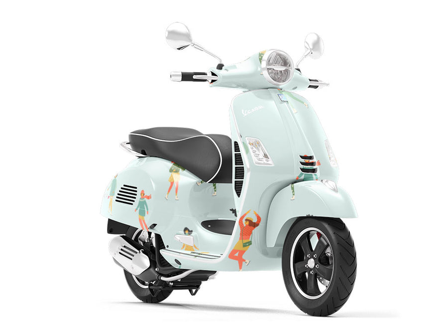 Rink Friends Sport Vespa Scooter Wrap Film
