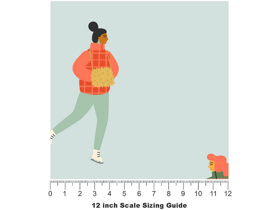 Rink Friends Sport Vinyl Film Pattern Size 12 inch Scale~Rwraps Rink Friends Sport Sizing Chart~2