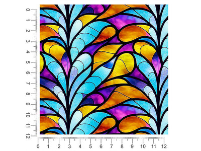 rising stalks stained glass 1ft x 1ft Craft Sheets