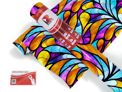 rising stalks stained glass Craft Vinyl Roll