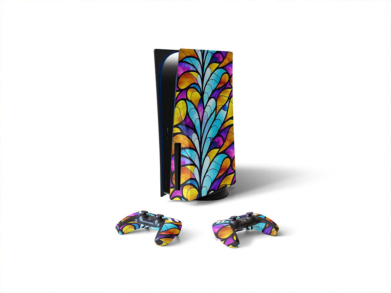rising stalks stained glass Sony PS5 DIY Skin