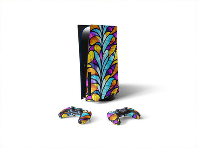rising stalks stained glass Sony PS5 DIY Skin