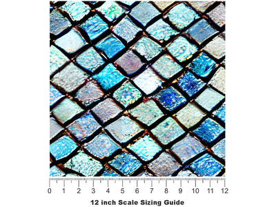 River Dragon Cobblestone Vinyl Film Pattern Size 12 inch Scale~Rwraps River Dragon Cobblestone Sizing Chart~3