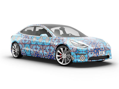 River Flow Tile Vehicle Vinyl Wrap