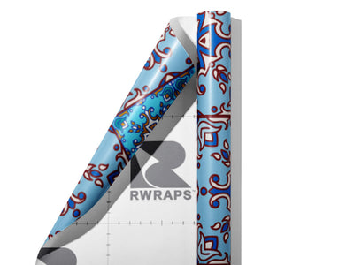 River Flow Tile Wrap Film Sheets~Rwraps Series 914 River Flow Tile Scrolled Sheet~4