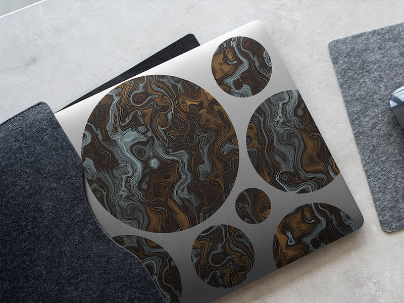 river oil epoxy resin DIY Laptop Stickers