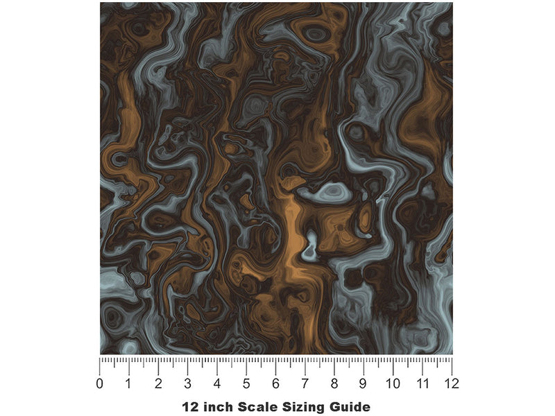 River Oil Epoxy-Resin Vinyl Film Pattern Size 12 inch Scale~Rwraps River Oil Epoxy-Resin Sizing Chart~3