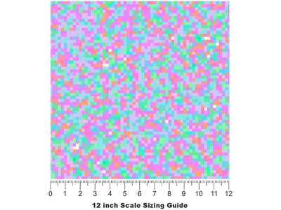 River Salmon Pixel Vinyl Film Pattern Size 12 inch Scale~Rwraps River Salmon Pixel Sizing Chart~2