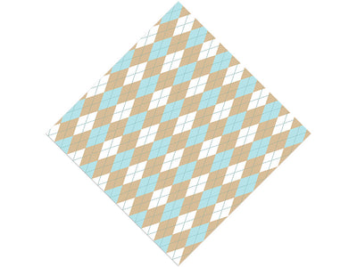 River Sandbank Argyle Vinyl Wrap Pattern