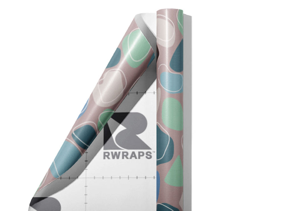 Riverbank  Cobblestone Wrap Film Sheets~Rwraps Series 914 Riverbank  Cobblestone Scrolled Sheet~4