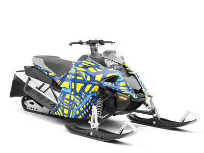 Riverside Roads Cityscape Custom Wrapped Snowmobile