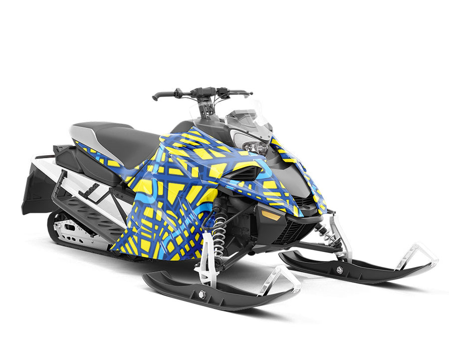Riverside Roads Cityscape Custom Wrapped Snowmobile