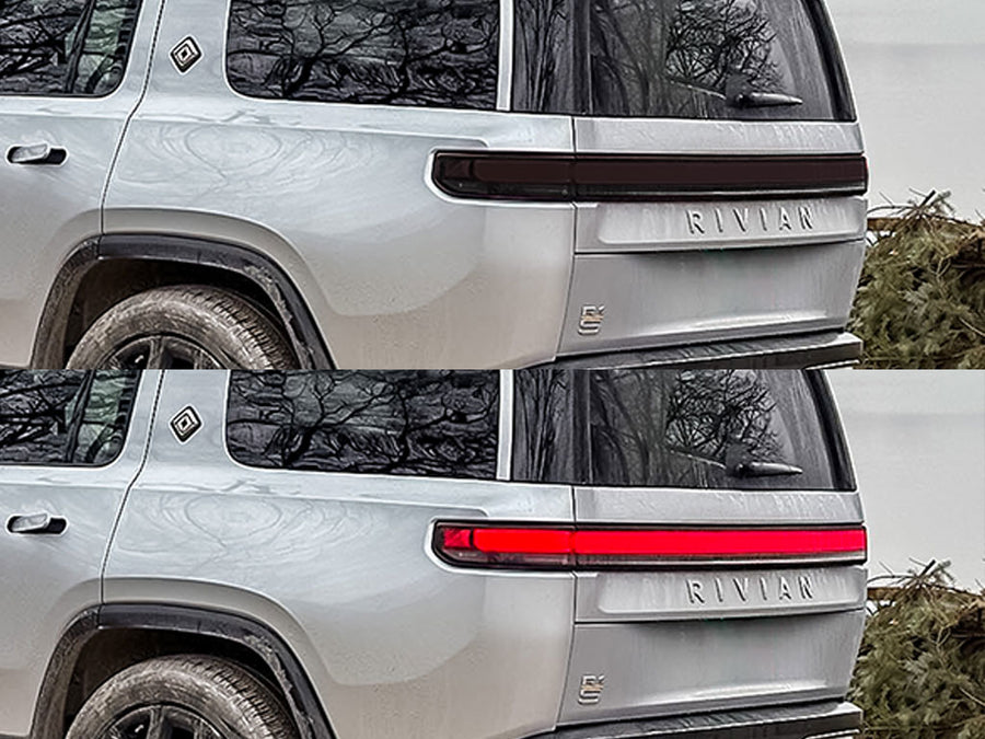 r1s Before and After Smoked Taillights