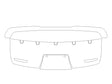 r1s 3M Clear Bra Door Cup Precut PPF Diagram
