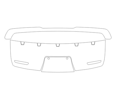 r1s Avery Dennison Clear Bra Door Cup Precut PPF Diagram