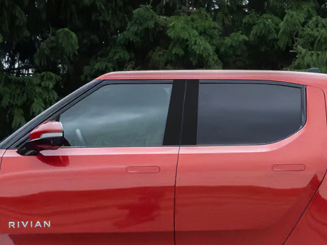 rivian r1t 2022-2024 Matte Black Pillar Cover Diagram