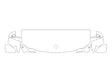 r1t 3M Clear Bra Hood Precut PPF Diagram