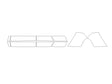 r1t 3M Clear Bra Door Cup Precut PPF Diagram