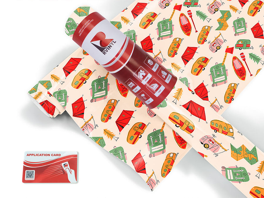 road trip camping Craft Vinyl Roll