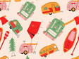 Road Trip Camping Vinyl Wrap Pattern~Rwraps Series 914 Digitally Printed Vinyl Wrap~0