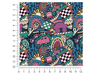 road trip mosaic 1ft x 1ft Craft Sheets