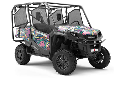 Road Trip Mosaic Utility Vehicle Vinyl Wrap