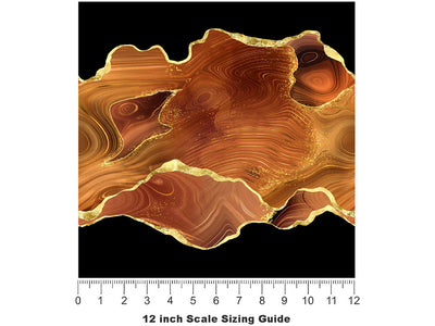 Roaring Fire Gemstone Vinyl Film Pattern Size 12 inch Scale~Rwraps Roaring Fire Gemstone Sizing Chart~2