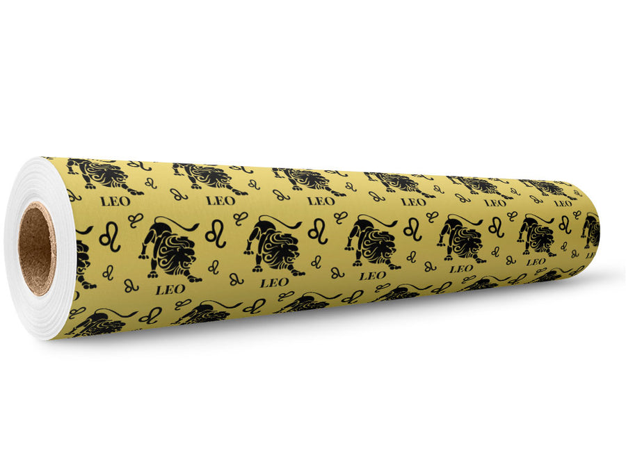 Roaring Lion Astrology Wrap Film Wholesale Roll~Rwraps Series 914 Digitally Printed Vinyl Roll~5